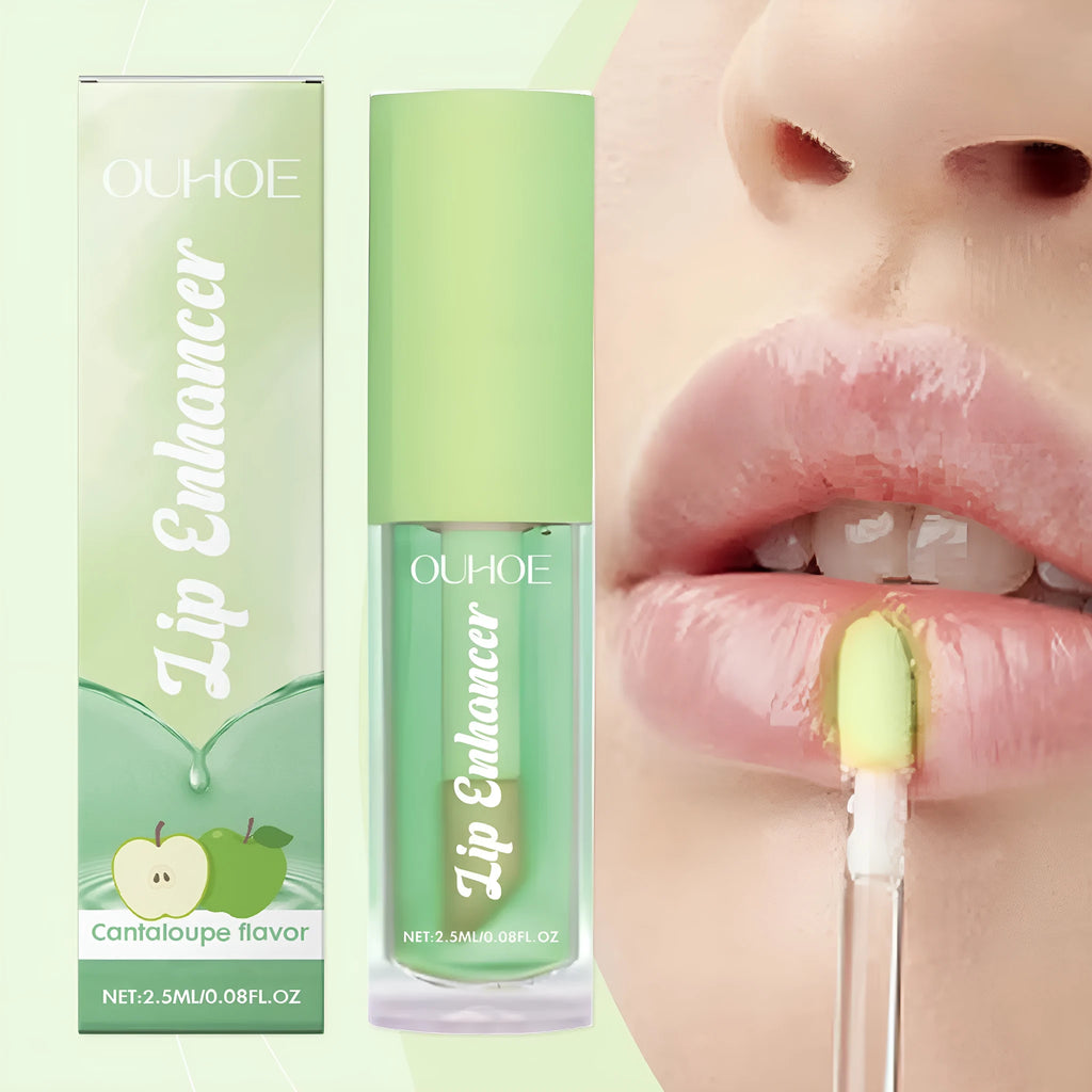 Moisturising lip oil in six fruit flavours with grape seed oil and ceramide for hydrated lips