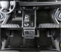 Custom-fit PU floor mats for a 2023 Mitsubishi Outlander five-seat car interior.
