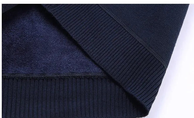 Men's long sleeve fleece pullover t-shirt, round neck, straight cut, grey or navy blue, sizes L to 3XL