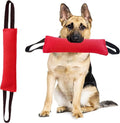 Dog bite pillow in red thickened bite resistant cloth with silk wool fill, 170g training toy