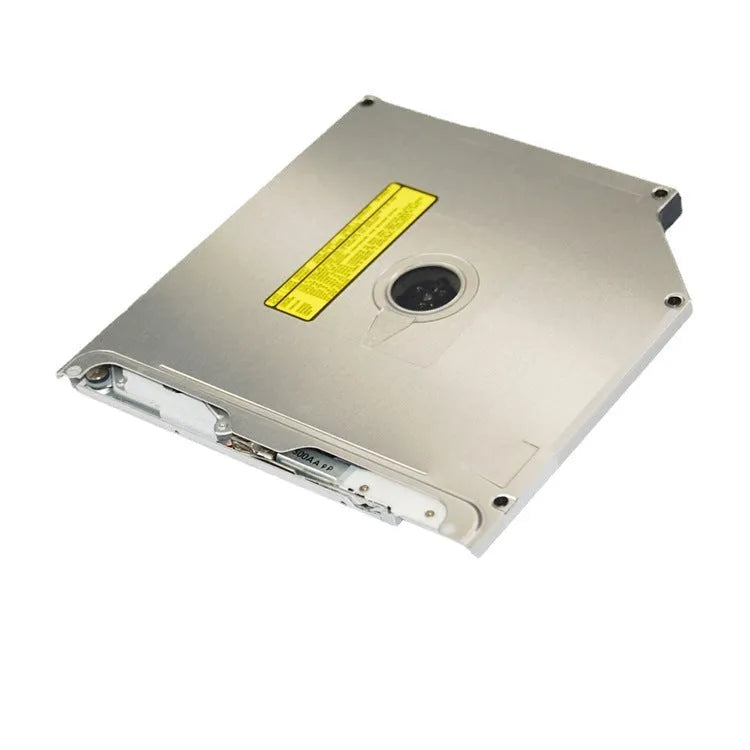MacBook Pro 13 inch SATA optical drive replacement part showing silver finish and connector