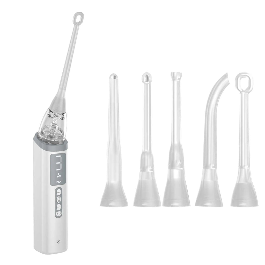 Tonsil stone removal kit with oral cleaning tools and extractor in milky white colour