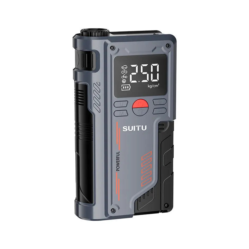 Wireless lithium battery emergency jump starter power supply with ABS housing and multifunctional design