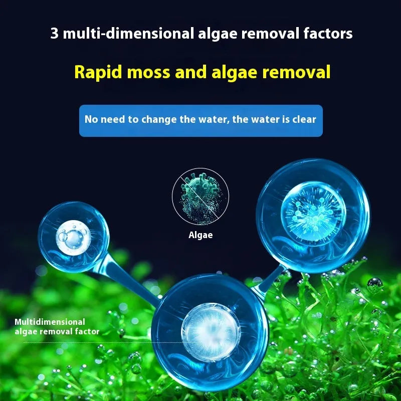Ecological algae removal king liquid algaecide bottle for fish tanks and ponds in 300ml, 700ml, 1100ml sizes