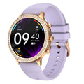 Women's Bluetooth calling smartwatch with aluminium alloy case and silicone band in multiple colour options