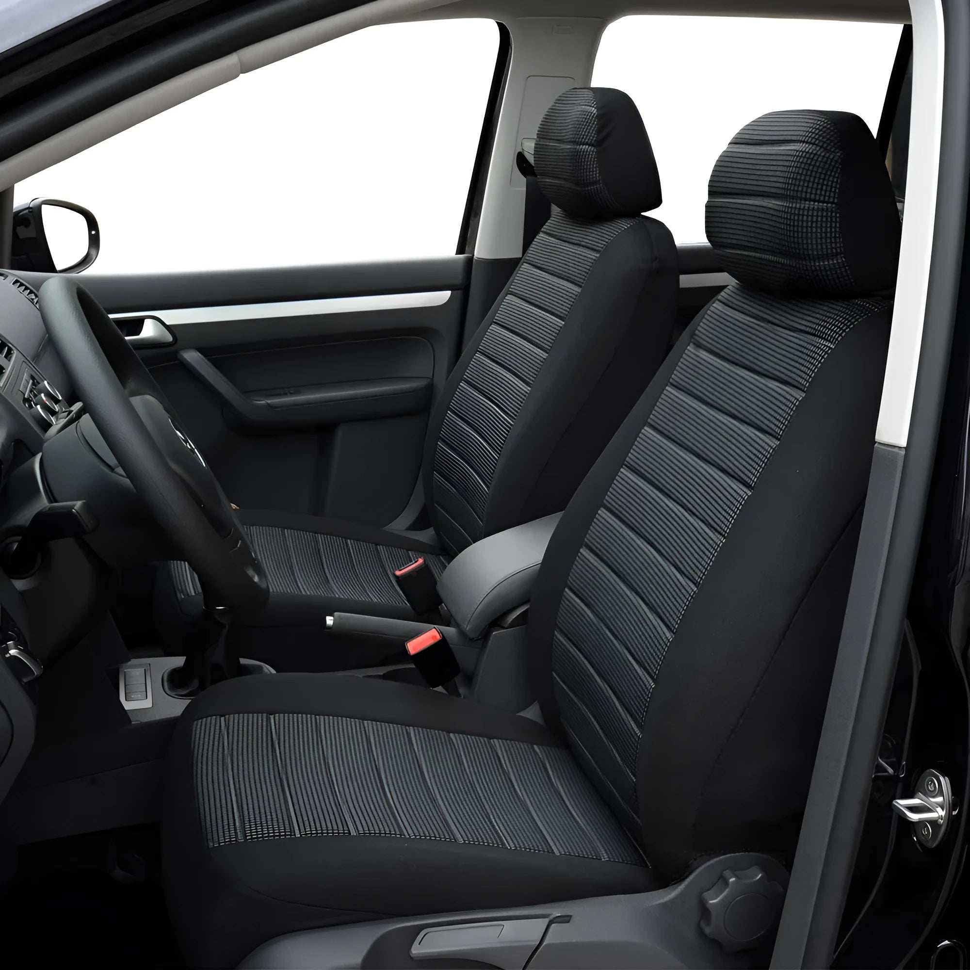 Four Seasons general motors seat cover cushion in jacquard fabric, gray two colour, for most vehicles