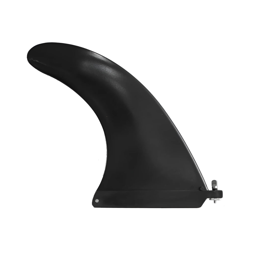 SUP paddle with large removable fish fins, plastic construction, for water dispenser use