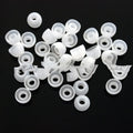 Universal silicone ear tips cover 24 pack medium size for AirPods Bluetooth headsets black white in ziplock bag