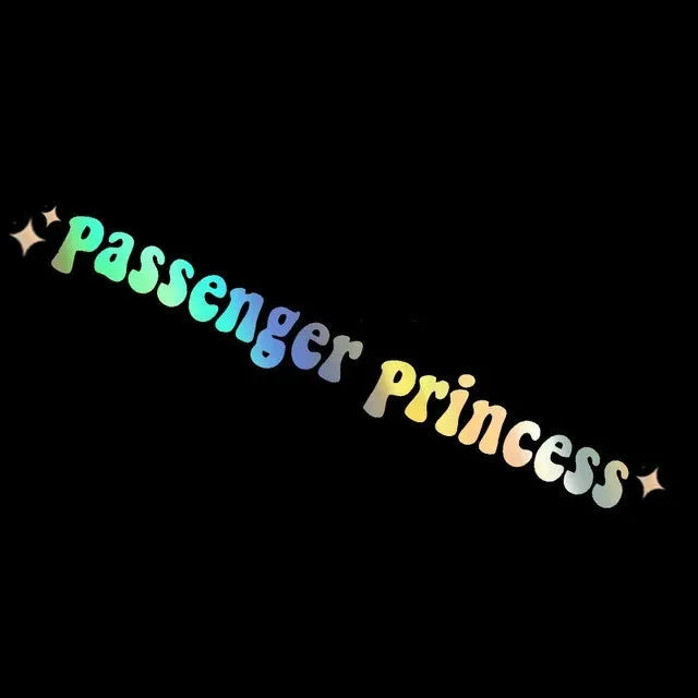 Car interior decoration sticker with English text pattern in choice of colours