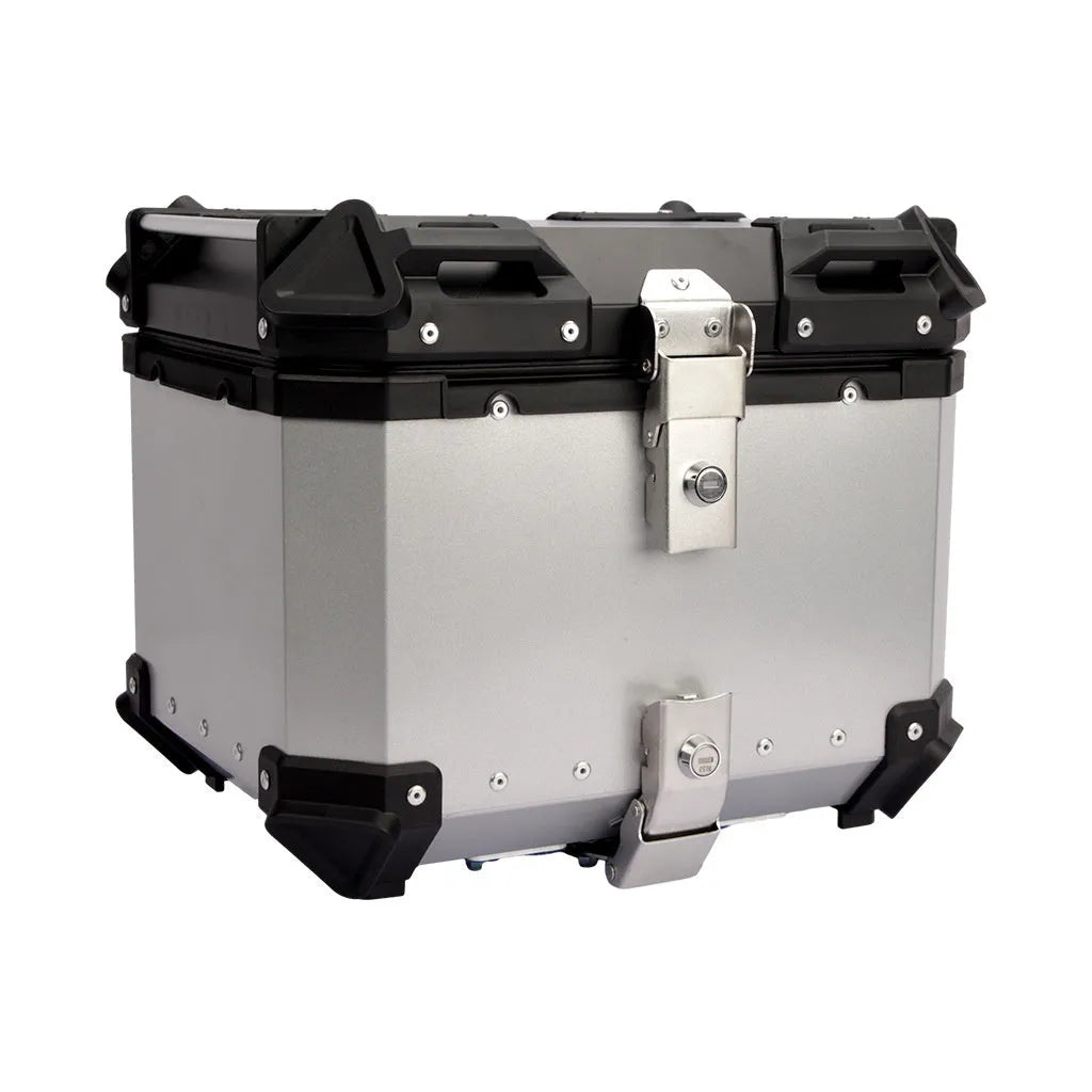 Electric car storage box aluminium alloy detachable large capacity 45L side case black