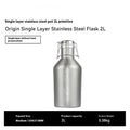 Stainless steel outdoor thermal pot with large capacity for camping and portable use