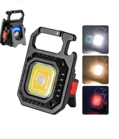 Portable LED torch in aluminium alloy and PC with 500lm brightness, waterproof, and magnetic base