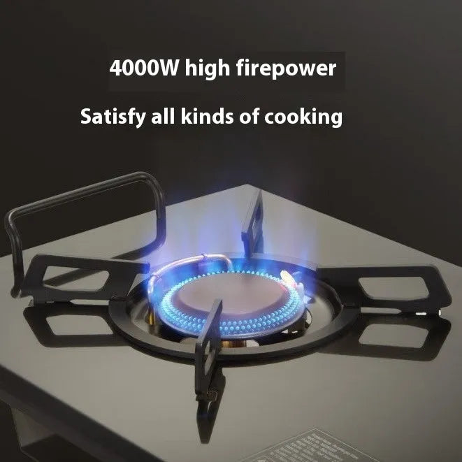 Outdoor camping portable foldable gas stove with black IGT bag and built-in ignition