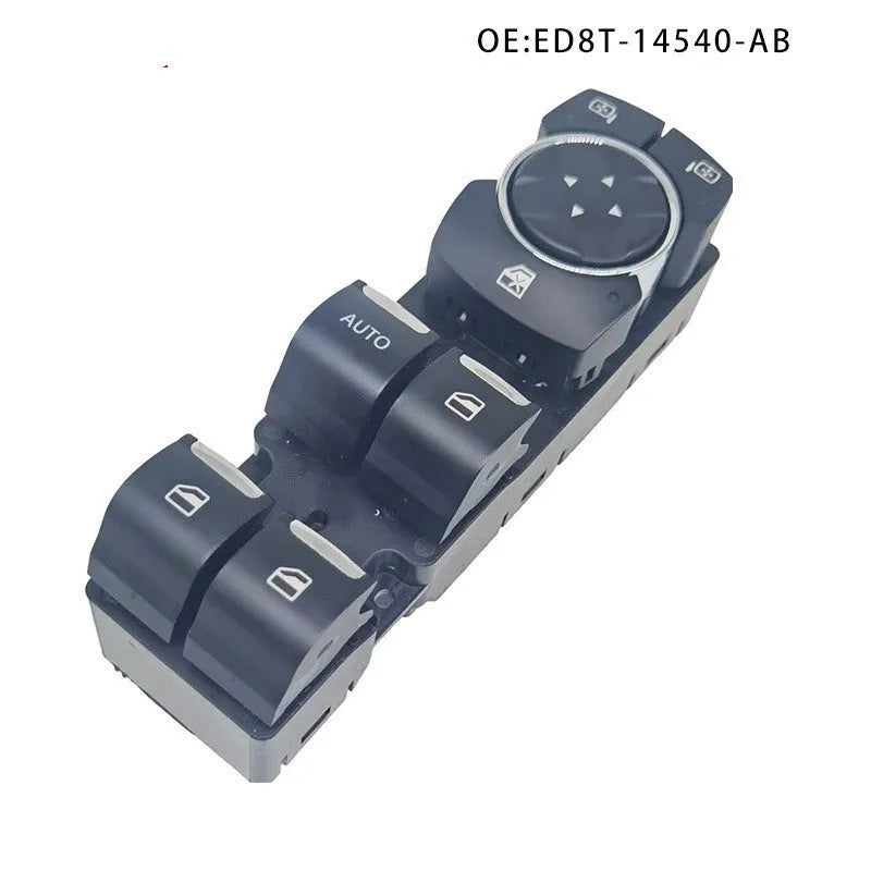 Ford Focus electric window regulator with black ABS housing and 12V motor