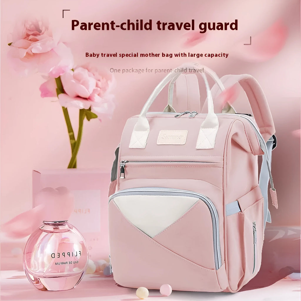 Large-capacity multi-compartment thermal insulation backpack in nylon fabric, available in multiple colours