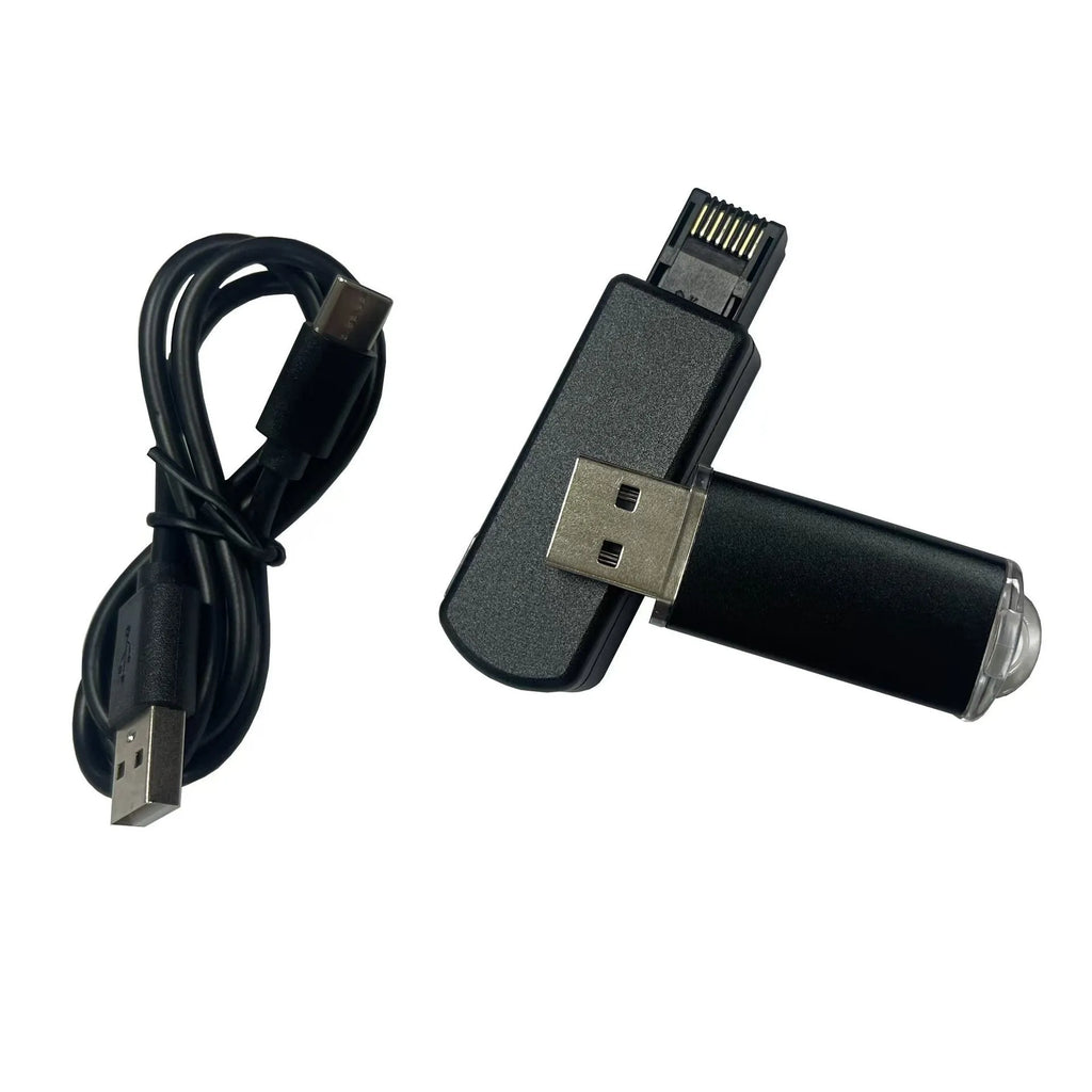Black aluminium alloy PlayStation 4 USB host adapter tool with data cable