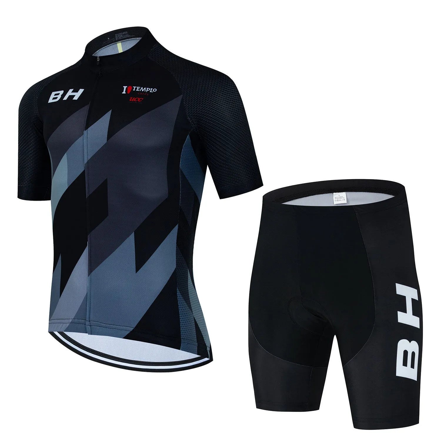 BH Men's Short Sleeve Riding Sweatshirt Suit with mesh fabric, top and jumpsuit set, available in multiple colours and sizes XS to 5XL