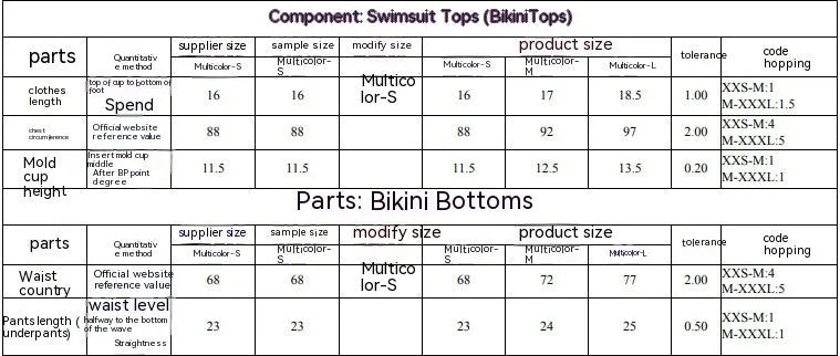 Women's printed polyester separated bikini set with tube top and briefs for swimming.