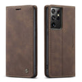 Flip card holder phone case for Samsung Galaxy with PU leather finish and card slots in Black colour option