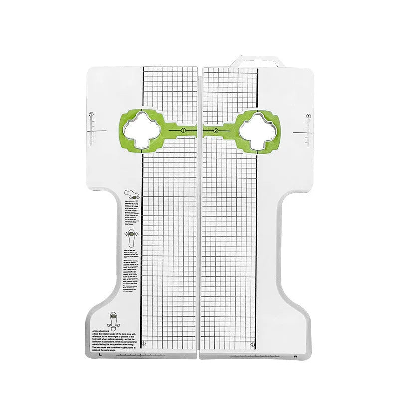 Locking plate adjustment tool for road and mountain bike pedals, PP material, 110mm x 290mm, compatible with Shimano SPD-SL and KEO