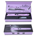 Mini steam splint spray hair straightener in champagne colour with curling function
