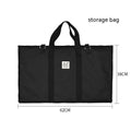 Outdoor camping folding portable small steel table black colour with storage bag