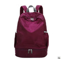 Rhombus wet and dry separation bag in solid colour with waterproof polyester and PU lining
