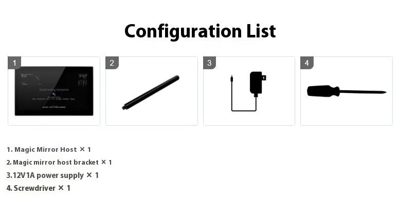 13.3-inch integrated computer touch display with CM4 board for smart mirror and voice assistant projects