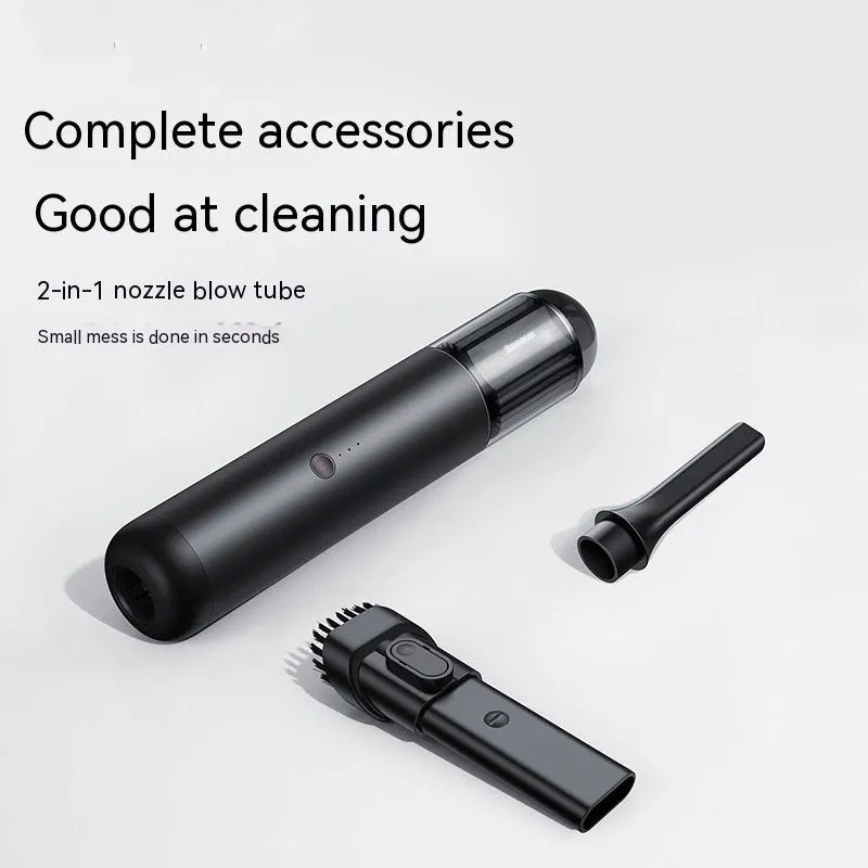 BASEUS A3 black wireless car vacuum cleaner with USB Type-C charging port