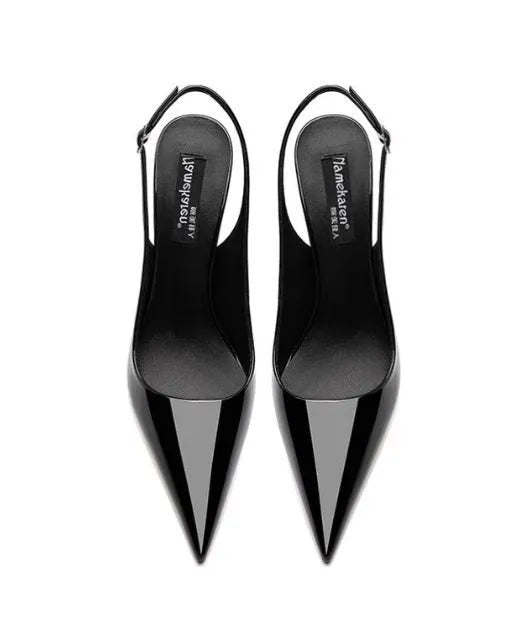 Women's nude high-heeled sandals with an ankle strap and hollow design.