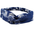 Women's polka dot printed bohemian sweet simple cloth hair band in floral checker pattern