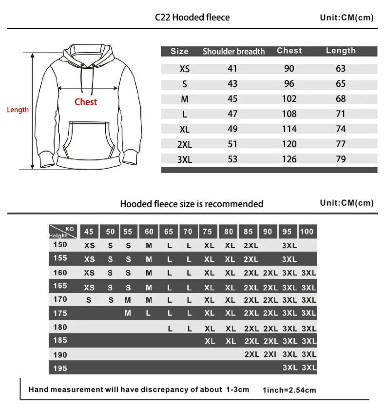 Anime print hoodie for men and women, loose fit, long sleeve, hooded, available in seven colours