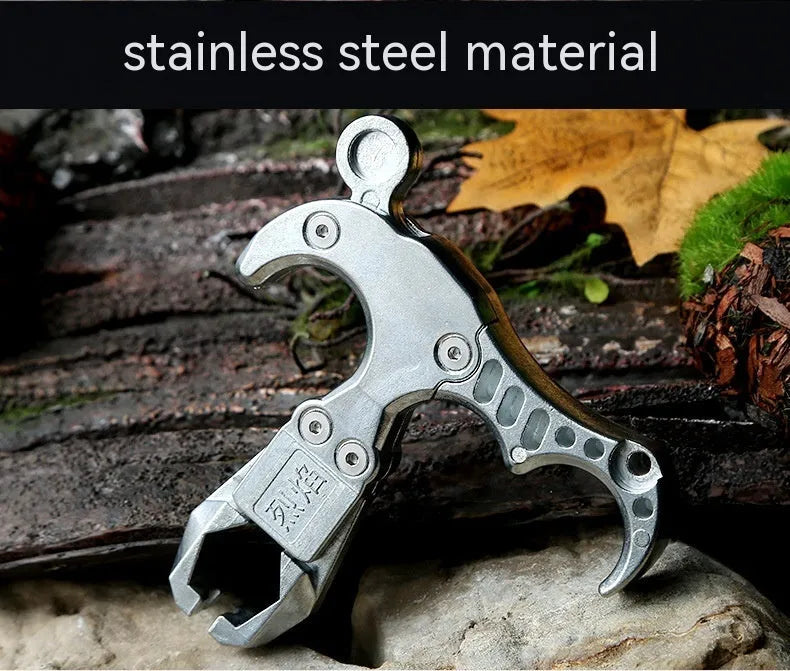 Zinc alloy archery release aid showing two-axis harpoon clip mechanism
