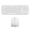 Blue retro wireless keyboard and mouse set with 2000dpi optical mouse
