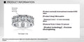 Roman column design 925 silver moissanite ring for women platinum colour electroplated finish
