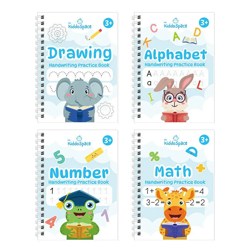 Training book hard-tipped pen calligraphy practice board set with 5 copybooks and 25cm cardboard pages