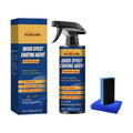Quick Effect Coating Agent 120ml bottle with towel and sponge on car hood