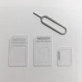 SIM restore four-in-one set showing three SIM adapters and card picking pin in black or white