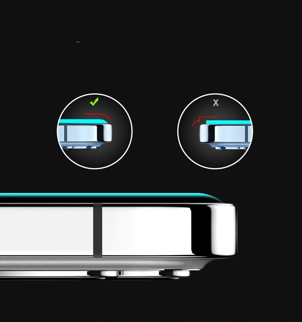 Tempered glass screen protector for iPhone 13/14, HD clear front film with scratch-resistant coating, neutral packaging