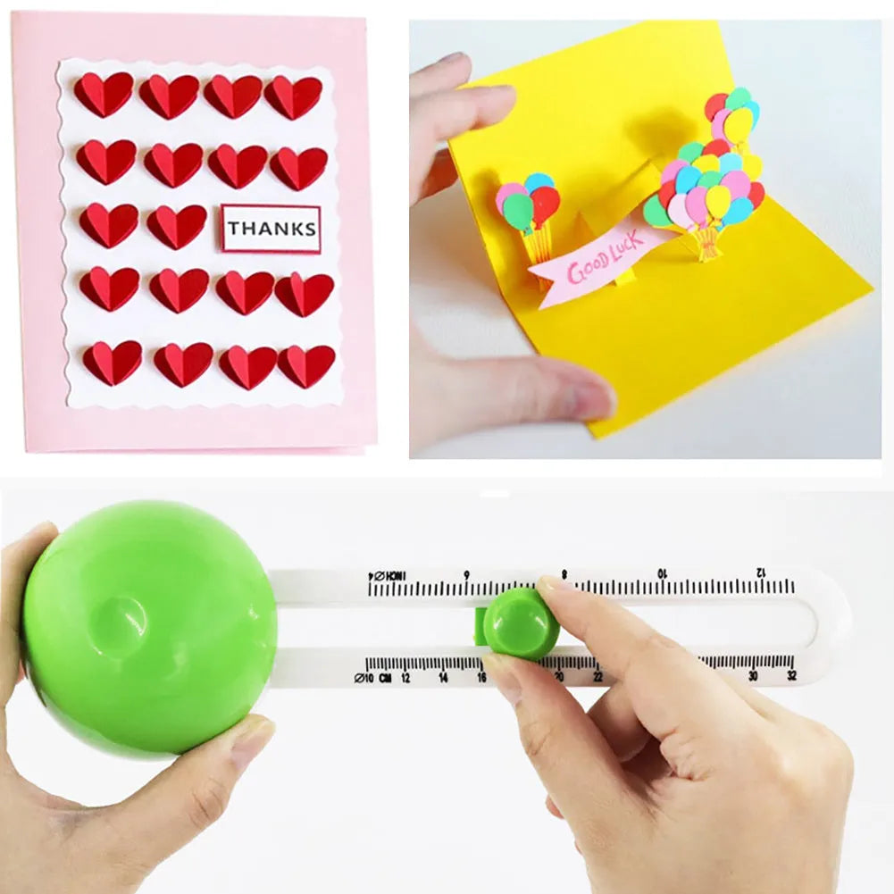 Green or orange plastic round cutter paper knife for cutting A3 size paper in office and school settings