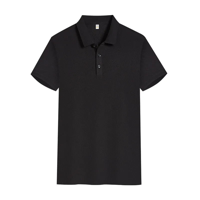 Solid colour cotton blend polo shirt overalls with short sleeves and slit detail, available in multiple colours and sizes