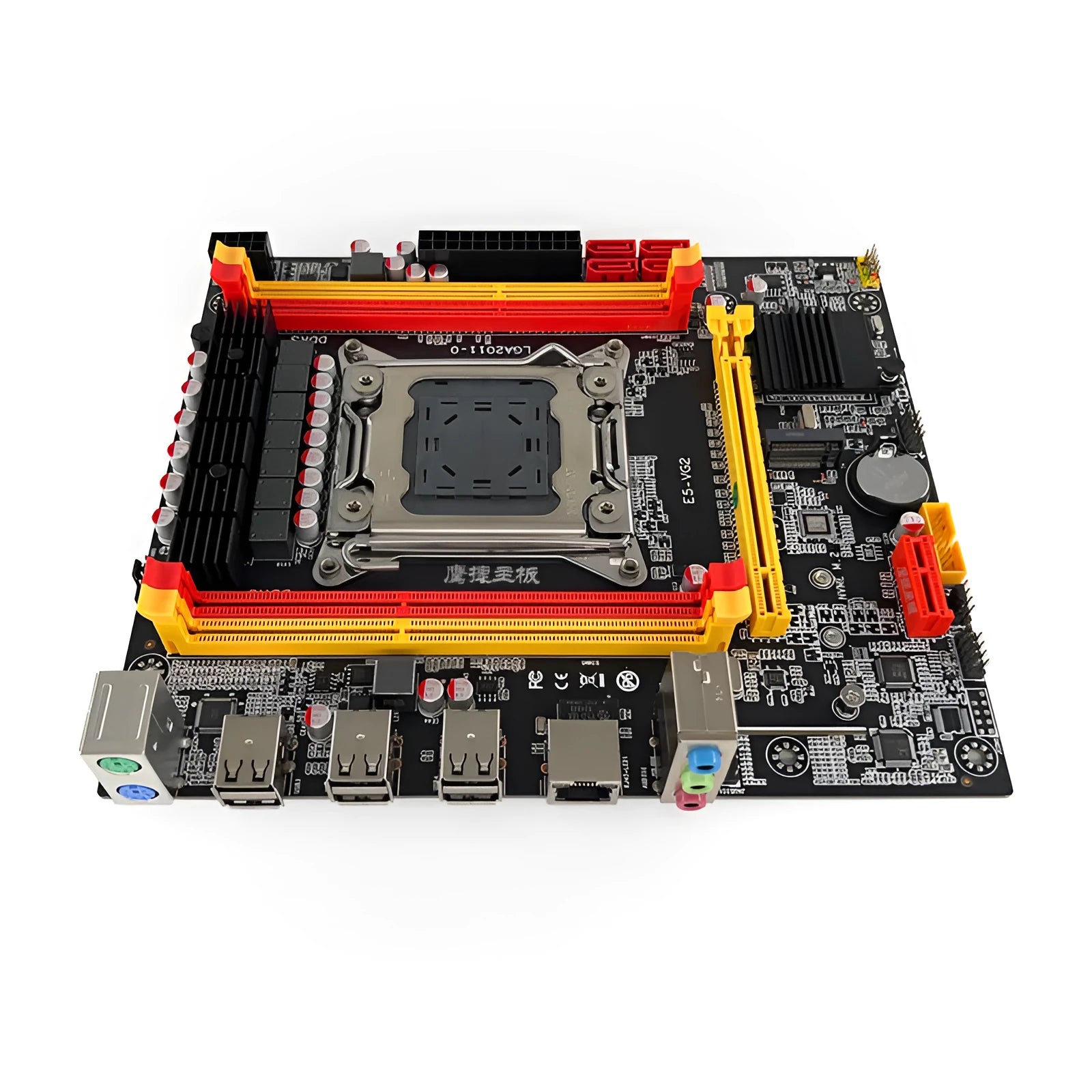 X79-VG2 desktop motherboard with LGA 2011 socket, DDR3 slots, PCIe 16X, M.2, and SATA connectors