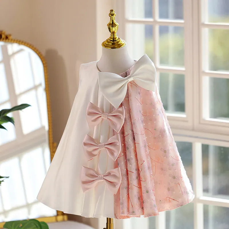 Children's princess dress in polyester, daily western style, available in multiple colours and sizes 80cm to 150cm