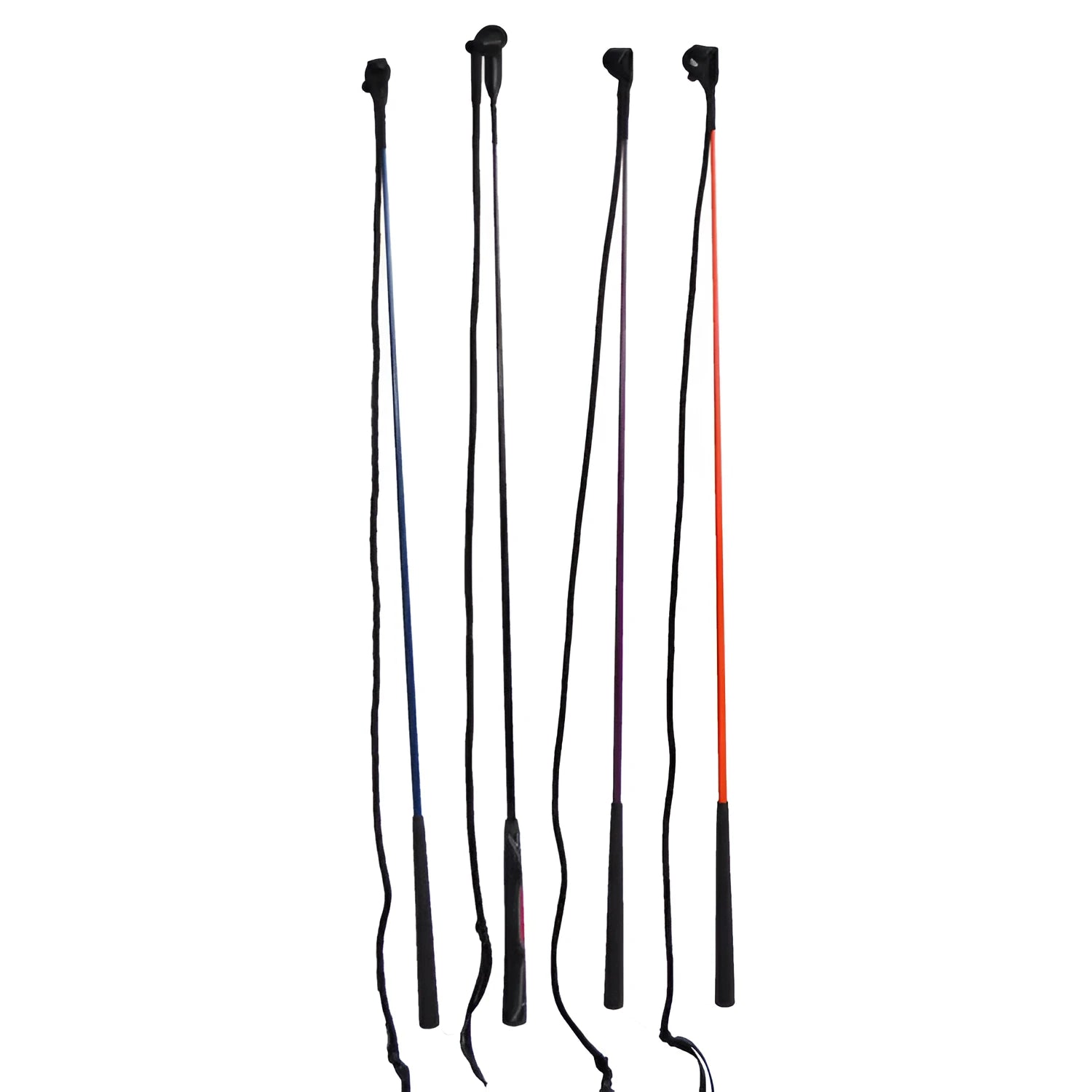 Advanced training whip made from nylon and fibreglass for horse training in dressage jumping and lunging