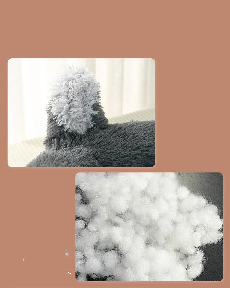 Soft cloth rabbit pet nest dog bed in winter, multiple colours and sizes 40cm to 80cm