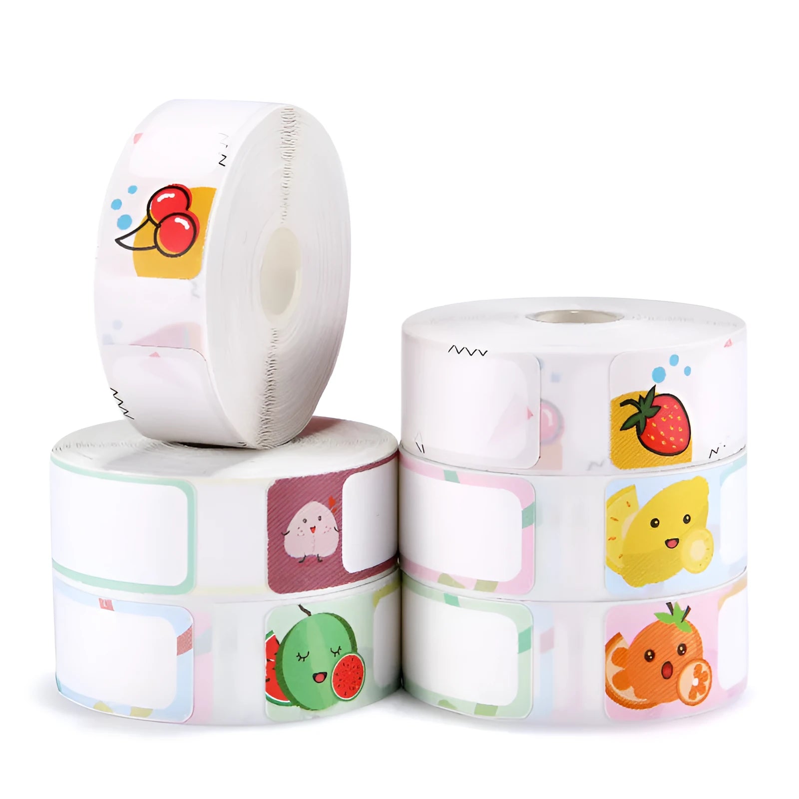 Thermal label paper roll for Jingchen D11 and D110 printers, 12mm width, three proof coating, multiple colour options