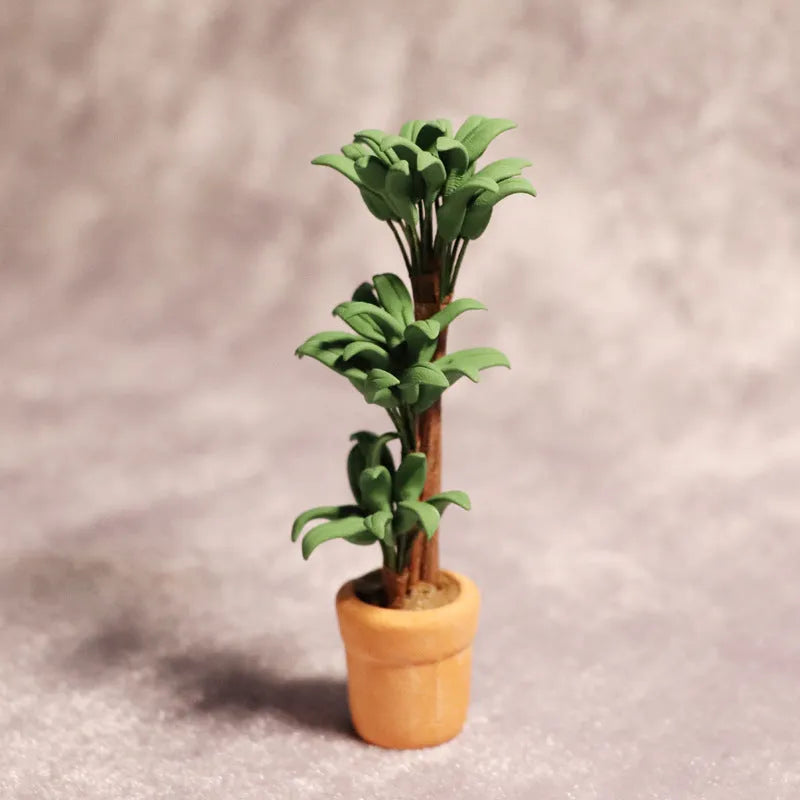 Simulation green plant coin bank money tree 3D printed PLA piggy bank whole tree colour front view