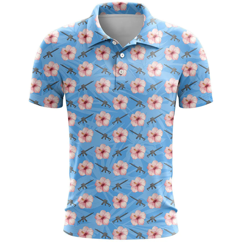 Loose-fit short-sleeve sportswear top with a 3D printed colour pattern in bird's eye cloth fabric.