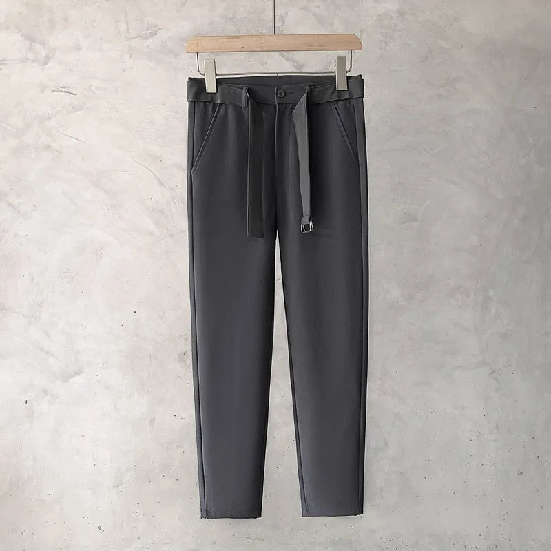 Boys slim straight tapered trousers in wool fabric available in multiple colours and sizes