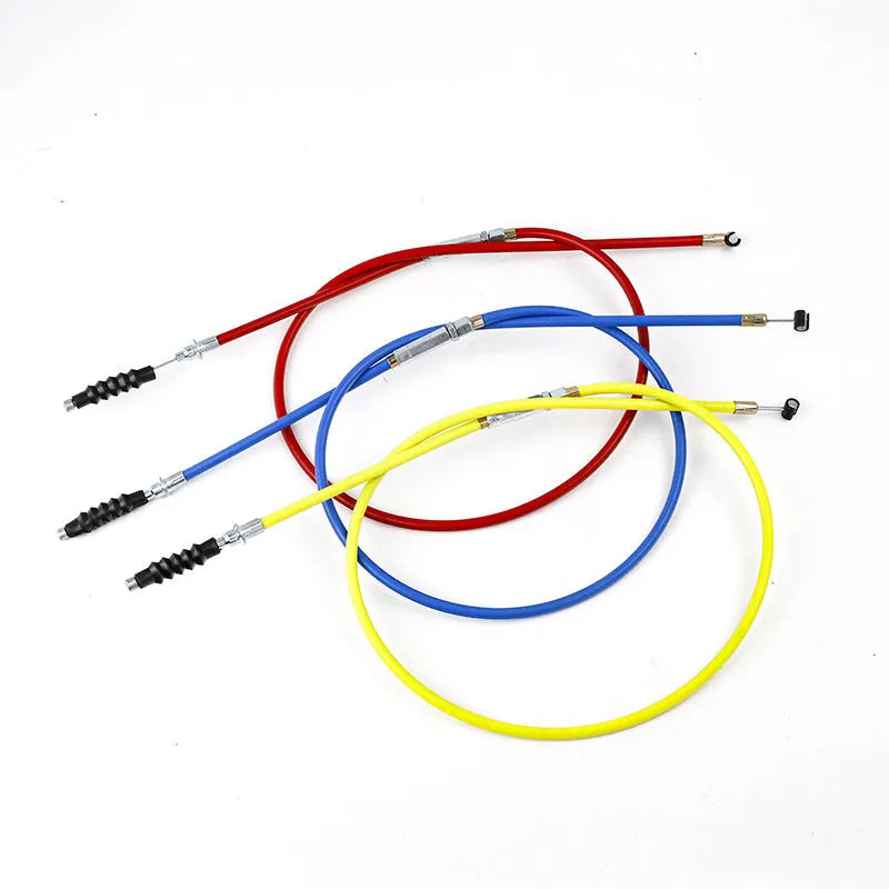 Scramble motorcycle ATV clutch accelerator cable 0.98m length in black, blue, red, yellow options